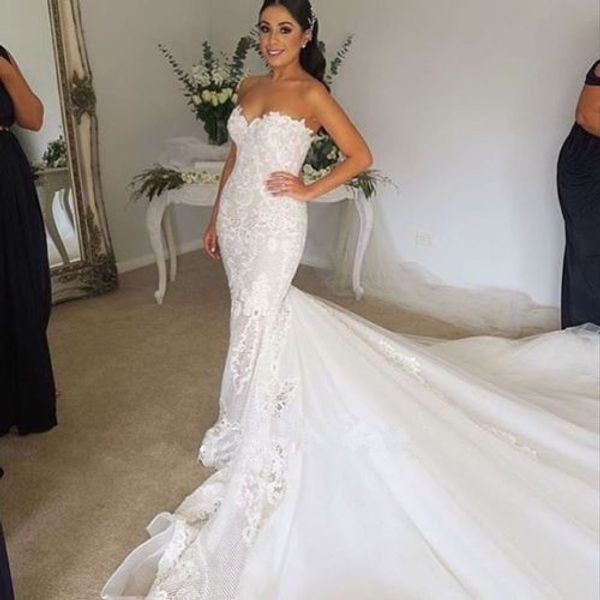 vintage beach bohemian lace mermaid wedding dresses chiffon bridal gowns royal train wedding gown vestido de novia, White
vintage beach bohemian lace mermaid wedding dresses chiffon bridal gowns royal train wedding gown vestido de novia, White