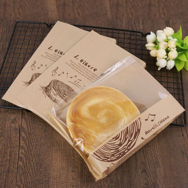 baking toast bread bag with open window kraft paper donut food package bags bakery oil-proof cake cookies bags
baking toast bread bag with open window kraft paper donut food package bags bakery oil-proof cake cookies bags