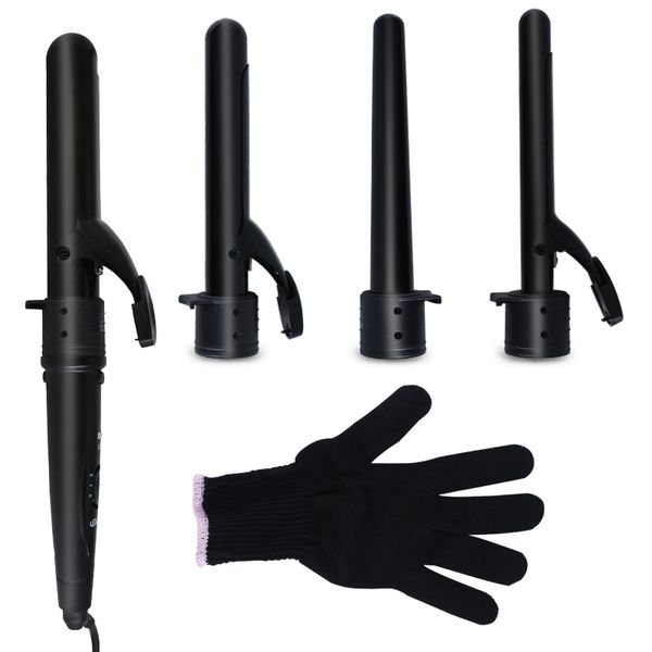 professional interchangeable barrels 5 in 1 hair curling wand hair curler 5 part hair curling iron ceramic heat resistant glove
professional interchangeable barrels 5 in 1 hair curling wand hair curler 5 part hair curling iron ceramic heat resistant glove