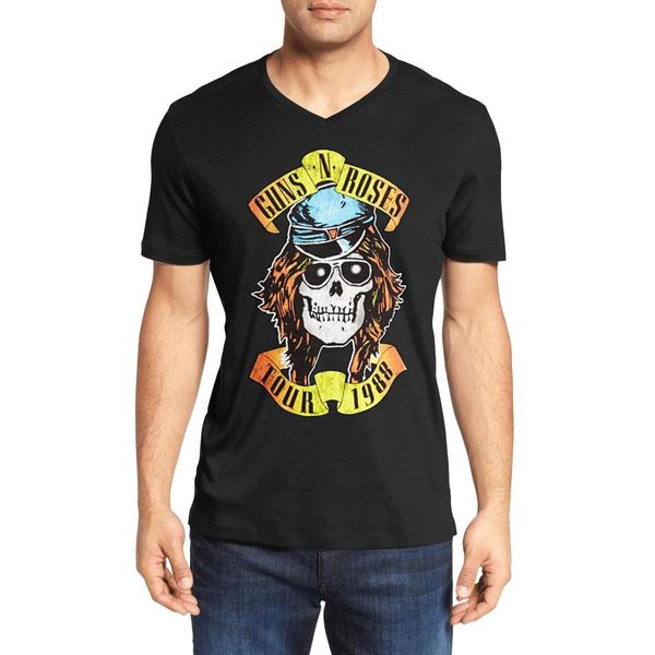 men's guns n' roses tour 1988 skull fashion v-neck t-shirt design personality cotton shirt cute short sleeve trashy skull tour 201, White;black
men's guns n' roses tour 1988 skull fashion v-neck t-shirt design personality cotton shirt cute short sleeve trashy skull tour 201, White;black