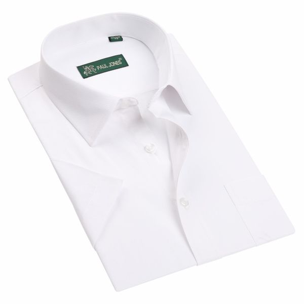 2017 men's short sleeve twill dress shirt slim-fit non-iron work turn-down collar shirts formal business social shirts, White;black
2017 men's short sleeve twill dress shirt slim-fit non-iron work turn-down collar shirts formal business social shirts, White;black