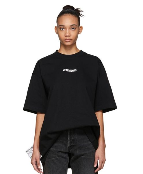 20ss luxury vetements small logo tshirt fashion mens designer t shirts women side big washing label casual cotton tee top, White
20ss luxury vetements small logo tshirt fashion mens designer t shirts women side big washing label casual cotton tee top, White