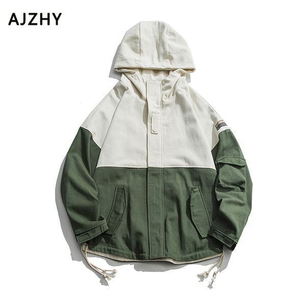 с капюшоном streetwear лоскутная ветровка куртка пальто мужчины карманы на молнии zip up дорожка повседневный куртки мужские tracksuit пальт, Black;brown
с капюшоном streetwear лоскутная ветровка куртка пальто мужчины карманы на молнии zip up дорожка повседневный куртки мужские tracksuit пальт, Black;brown