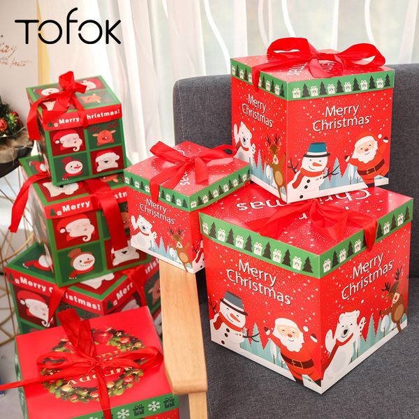 tofok christmas 3pcs gift paper box santa claus folding home party kids present candy package square box organizer red ribbon
tofok christmas 3pcs gift paper box santa claus folding home party kids present candy package square box organizer red ribbon