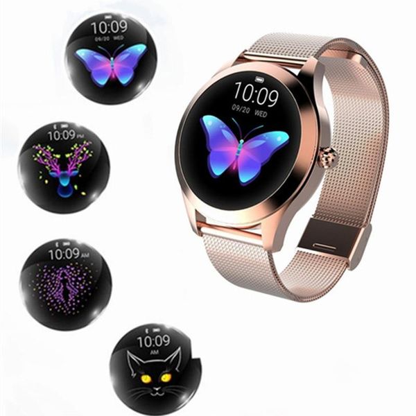 

KW10 Smart Watch IP68 Водонепроницаемый Женщины Мониторинг Сердечного ритма Bluetooth Для Android
