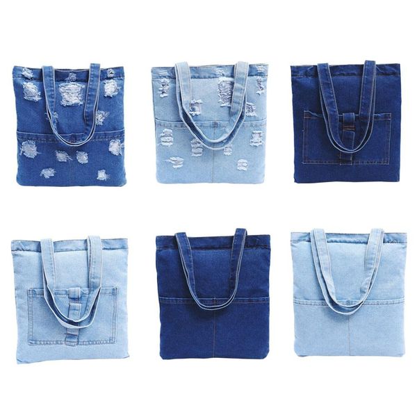 women retro jeans handbag canvas bags single shoulder fashion simple casual storage denim tote canvas bag handbag girl
women retro jeans handbag canvas bags single shoulder fashion simple casual storage denim tote canvas bag handbag girl