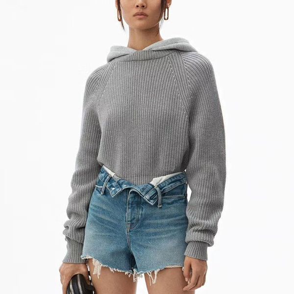 women knitted hoodies sweatshirt cropped short hoodie sweat pullover tracksuit high street, Black
women knitted hoodies sweatshirt cropped short hoodie sweat pullover tracksuit high street, Black