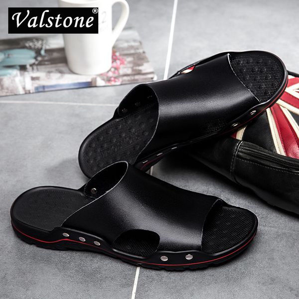 valstone leather slippers for men summer sandals outdoor cool shoes beach walking sandalias de hombre home shoes plus size 48, Blue;gray
valstone leather slippers for men summer sandals outdoor cool shoes beach walking sandalias de hombre home shoes plus size 48, Blue;gray