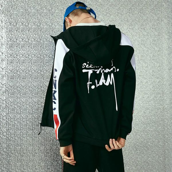 qzhihe 2019 new men's cardigan sweater hooded trend men's sports jacket outdoor letter print bomber jacket 3876, Black;brown
qzhihe 2019 new men's cardigan sweater hooded trend men's sports jacket outdoor letter print bomber jacket 3876, Black;brown