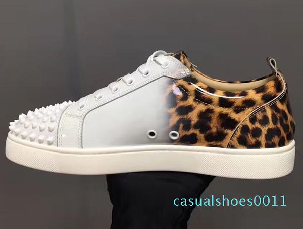 2019 designer popular red bottoms studded spikes flat sneakers for men women glitter party lovers genuine leather casual rivet sneaker 11c, Black
2019 designer popular red bottoms studded spikes flat sneakers for men women glitter party lovers genuine leather casual rivet sneaker 11c, Black