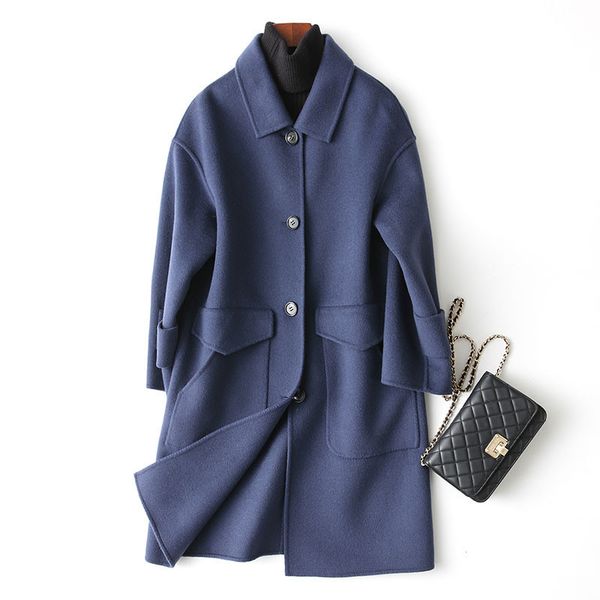 4040 casual wool coat women spring solid wool female jacket abrigos medium length woman coats manteau femme 38539 yq3403, Black
4040 casual wool coat women spring solid wool female jacket abrigos medium length woman coats manteau femme 38539 yq3403, Black