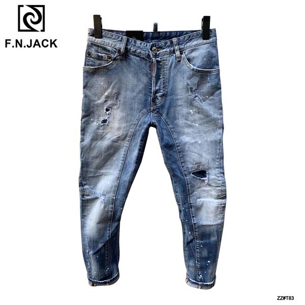 f.n.jack casual elastic men jeans full length pencil denim pant for man body-building men's trendy pants, Blue
f.n.jack casual elastic men jeans full length pencil denim pant for man body-building men's trendy pants, Blue