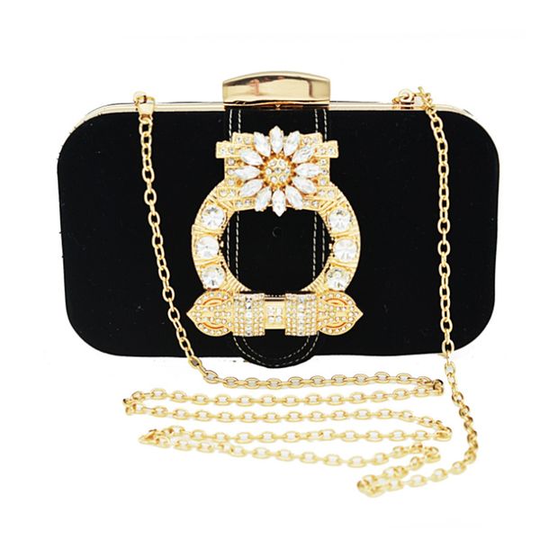 fashion black flannelette women evening clutch bag long chain white crystal gemstone party handbags female prom purse
fashion black flannelette women evening clutch bag long chain white crystal gemstone party handbags female prom purse