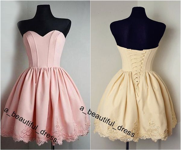 pink ball gown short graduation homecoming dresses applique lace cocktail party gowns plus size vestido de formatura, Black
pink ball gown short graduation homecoming dresses applique lace cocktail party gowns plus size vestido de formatura, Black