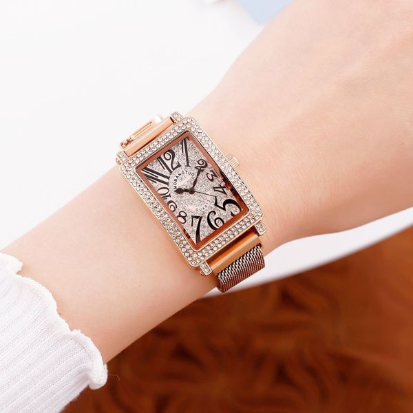 девушки моды горный хрусталь часы сплава сетки ремешок звездное магнит руки ювелирных изделий из розового золота подарок любовника изысканны, Slivery;brown
девушки моды горный хрусталь часы сплава сетки ремешок звездное магнит руки ювелирных изделий из розового золота подарок любовника изысканны, Slivery;brown