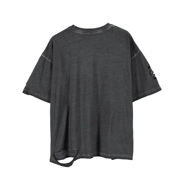 mens designer hole style tshirts short sleeve solid color homme clothing fashion casual apparel mens summer tshirts, White;black
mens designer hole style tshirts short sleeve solid color homme clothing fashion casual apparel mens summer tshirts, White;black