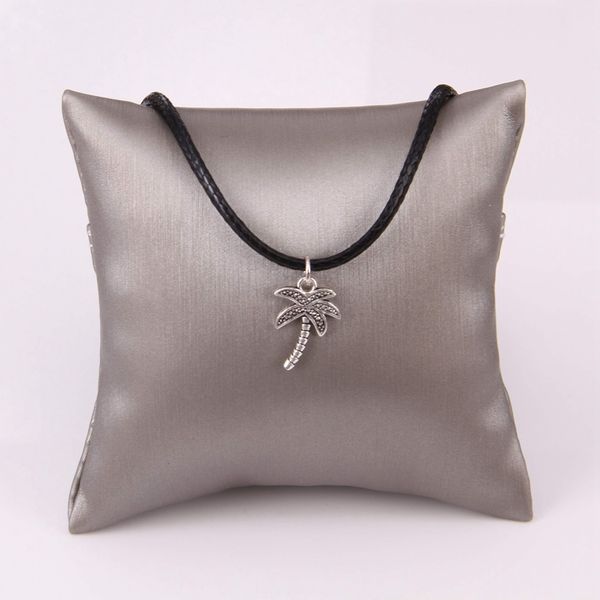 925 sterling silver coconut tree pendant & faux leather necklace, rebel heart jewelry for men women ts-nb140
925 sterling silver coconut tree pendant & faux leather necklace, rebel heart jewelry for men women ts-nb140