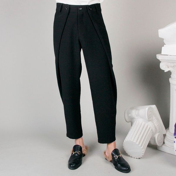 customized big code 2019 new fashion original designer men's deconstruction of mid-waist two retro nine-minute casual pants, Black
customized big code 2019 new fashion original designer men's deconstruction of mid-waist two retro nine-minute casual pants, Black