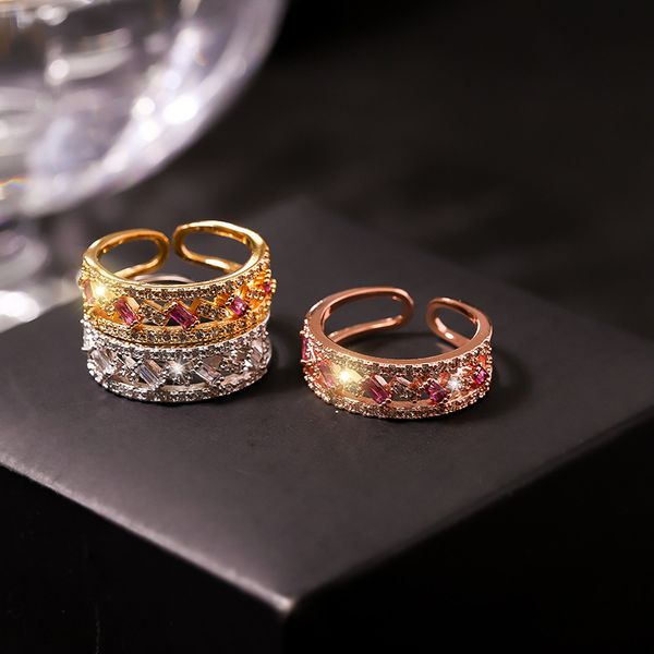 new fashion korea full cz colorful engagement wedding rings for women party adjustable dainty love rings jewelry, Golden;silver
new fashion korea full cz colorful engagement wedding rings for women party adjustable dainty love rings jewelry, Golden;silver