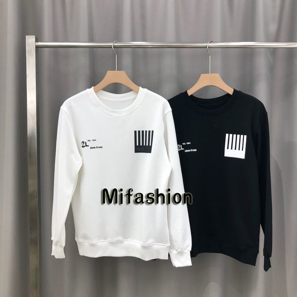 19FW Autumn Winter Europe France Paris Fashion Luxury 1854 Striped Pullover Sweatshirt Casual Women Men Hoodies Streetwear