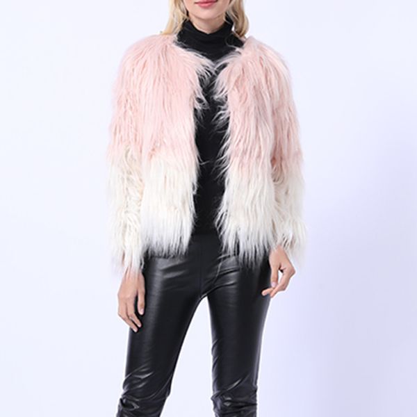 kancoold fashion furry faux fur coat women fluffy warm long sleeve female outerwear coat hairy collarless overcoat patchwork, Black
kancoold fashion furry faux fur coat women fluffy warm long sleeve female outerwear coat hairy collarless overcoat patchwork, Black