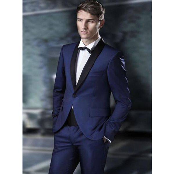 custom made groomsmen shawl black lapel groom tuxedos navy blue men suits wedding man (jacket+pants), White;black
custom made groomsmen shawl black lapel groom tuxedos navy blue men suits wedding man (jacket+pants), White;black