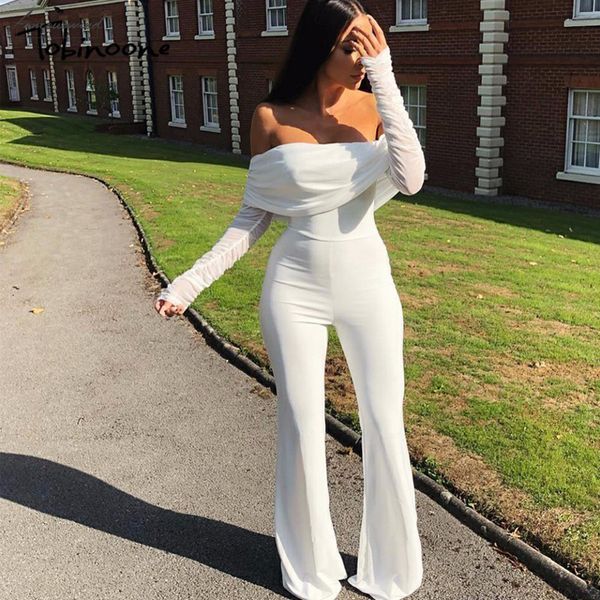the off shoulder casual jumpsuit autumn winter solid club jumpsuit overalls women long sleeve party vacation rompers, Black;white
the off shoulder casual jumpsuit autumn winter solid club jumpsuit overalls women long sleeve party vacation rompers, Black;white