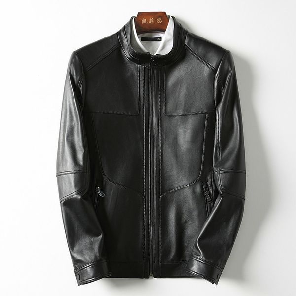 short genuine leather jacket men korean sheepskin coat casual men's leather jackets biker veste cuir homme kfs18m006 kj2168, Black
short genuine leather jacket men korean sheepskin coat casual men's leather jackets biker veste cuir homme kfs18m006 kj2168, Black