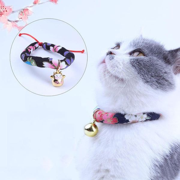 japanese style cat bell anti-lost collar 4 size adjustable multi colors handmade soft fabric cat dog collar pet accessories dh0551
japanese style cat bell anti-lost collar 4 size adjustable multi colors handmade soft fabric cat dog collar pet accessories dh0551