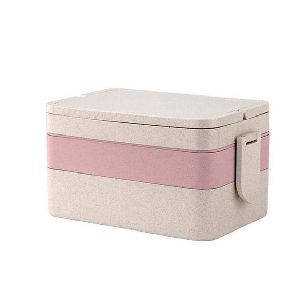 3 layers lunch box container with tableware leakproof double lock home camping non-toxic separete grids travel wheat straw, Blue;pink
3 layers lunch box container with tableware leakproof double lock home camping non-toxic separete grids travel wheat straw, Blue;pink