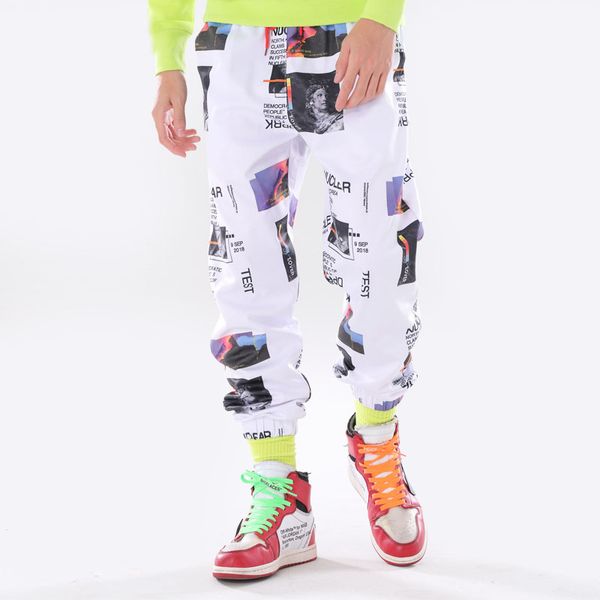 harem pants hip hop graphic print pencil pants casual sweatpants fitness joggers mens womens fashion joggers sweatpants, Black 
harem pants hip hop graphic print pencil pants casual sweatpants fitness joggers mens womens fashion joggers sweatpants, Black