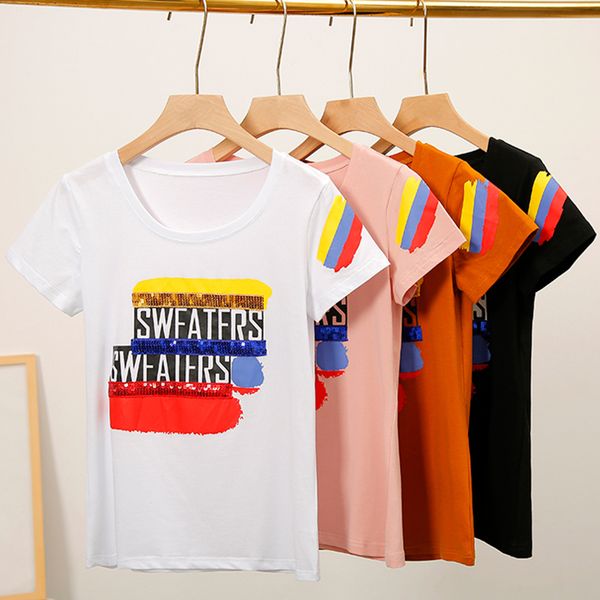 ggright short sleeve tshirt women 2019 letter cotton print t-shirt women vogue korean clothes camiseta mujer tee shirt femme, White
ggright short sleeve tshirt women 2019 letter cotton print t-shirt women vogue korean clothes camiseta mujer tee shirt femme, White