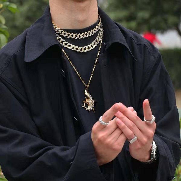iced out shark pendant necklace men women luxury designer bling diamond animal pendants stainless steel rhinestone mens necklaces jewelry, Silver
iced out shark pendant necklace men women luxury designer bling diamond animal pendants stainless steel rhinestone mens necklaces jewelry, Silver