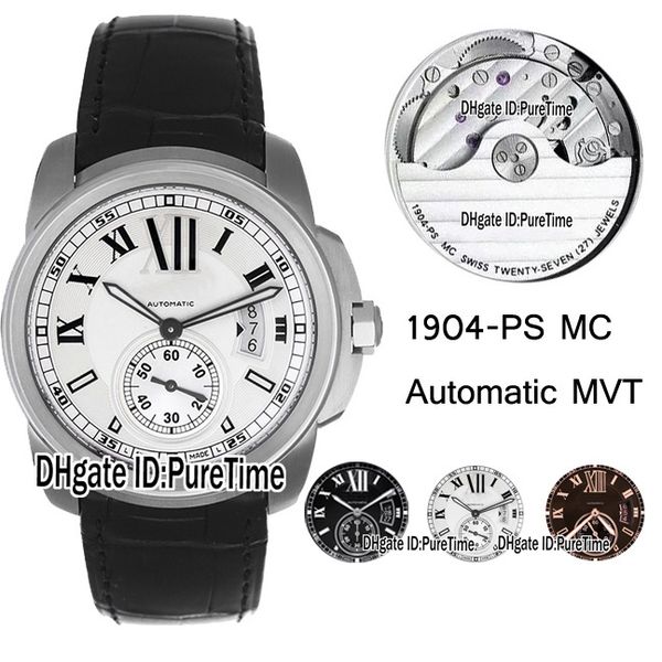 edition 42mm w7100037 steel case white dial 1904mc automatic mens watch black leather strap sports watches sapphire puretime bfcab2, Slivery;brown
edition 42mm w7100037 steel case white dial 1904mc automatic mens watch black leather strap sports watches sapphire puretime bfcab2, Slivery;brown