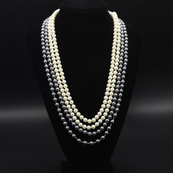 wholesale graceful simulated pearl long necklace wild sweater chain long necklace for women wedding party bijoux female jewelry, Silver
wholesale graceful simulated pearl long necklace wild sweater chain long necklace for women wedding party bijoux female jewelry, Silver