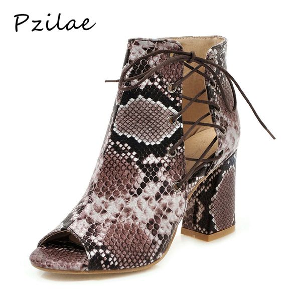 pzilae high fashion heels cross-tied snakeskin heels party shoes peep toe chunky dress shoes women black pumps women, Black;white
pzilae high fashion heels cross-tied snakeskin heels party shoes peep toe chunky dress shoes women black pumps women, Black;white