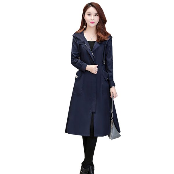 2020 spring new fashion women long trench coat casual hooded long sleeve waist windbreaker loose plus size ladies clothes q1398, Tan;black
2020 spring new fashion women long trench coat casual hooded long sleeve waist windbreaker loose plus size ladies clothes q1398, Tan;black