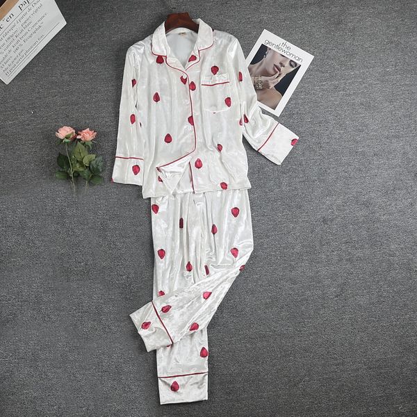new womens velvet shirt pants pajamas suit night robe sleepwear sets casual spring sleep nightwear kimono bath gown l xl, Black;red
new womens velvet shirt pants pajamas suit night robe sleepwear sets casual spring sleep nightwear kimono bath gown l xl, Black;red