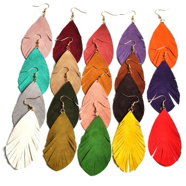 classic solid leather leaf dangle earrings for women bohemia statement vertical leaf real leather earrings wholesale, Silver
classic solid leather leaf dangle earrings for women bohemia statement vertical leaf real leather earrings wholesale, Silver