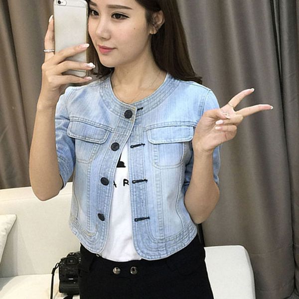 women clothes 2019 summer harajuku slim fit bomber jacket coats ladies denim jackets short paragraph casual single jean jacket, Black;brown
women clothes 2019 summer harajuku slim fit bomber jacket coats ladies denim jackets short paragraph casual single jean jacket, Black;brown