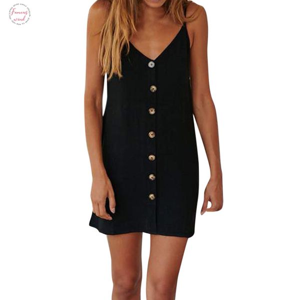 women casual mini dress buttons front v neck summer shift dresses solid sleeveless 2020 girls short dress l, Black;gray
women casual mini dress buttons front v neck summer shift dresses solid sleeveless 2020 girls short dress l, Black;gray