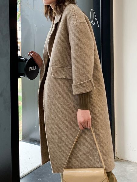 kmetram autumn winter coat women 100% wool coat female jacket double side woolen coats korean long jackets manteau femme my4512, Black
kmetram autumn winter coat women 100% wool coat female jacket double side woolen coats korean long jackets manteau femme my4512, Black