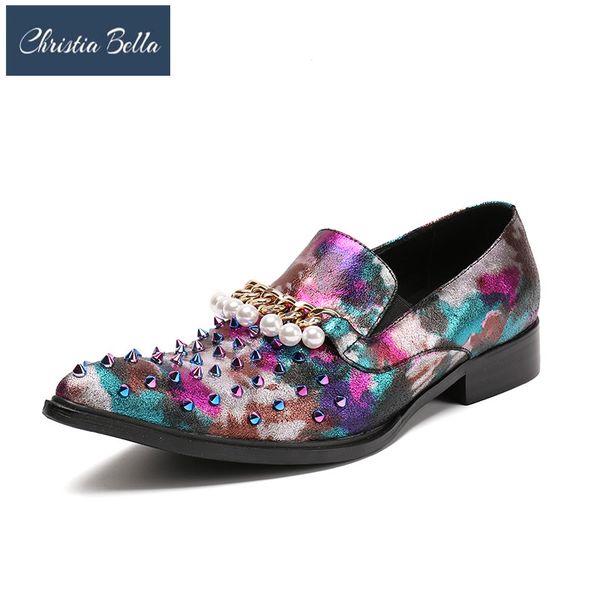 christia bella stuts mixed spikes and pearl chain loafers men wedding party dress flats handcrafted smoking slipper shoes, Black
christia bella stuts mixed spikes and pearl chain loafers men wedding party dress flats handcrafted smoking slipper shoes, Black