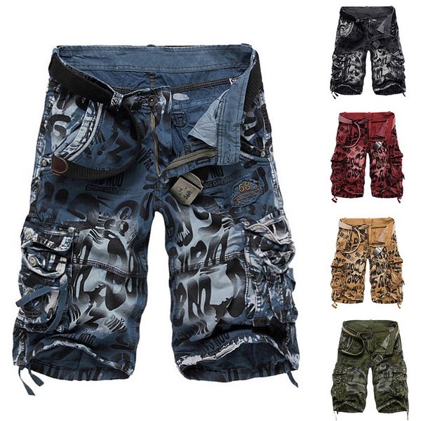 2019 camouflage shorts men knee length casual printing short pants men tactical cargo pants summer loose short masculino, White;black
2019 camouflage shorts men knee length casual printing short pants men tactical cargo pants summer loose short masculino, White;black