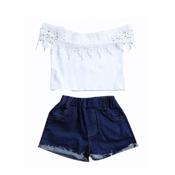 baby girls children short sets clothing summer lace tshirts pants cotton sleeveless o-neck kids costume clothes suits, White
baby girls children short sets clothing summer lace tshirts pants cotton sleeveless o-neck kids costume clothes suits, White