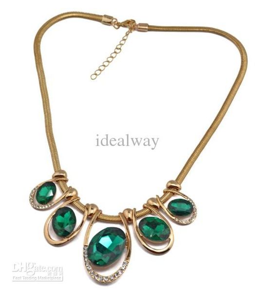european style fashion gold plated metal with big rhinestone green crystal snake chain necklace for fashion women, Golden;silver
european style fashion gold plated metal with big rhinestone green crystal snake chain necklace for fashion women, Golden;silver