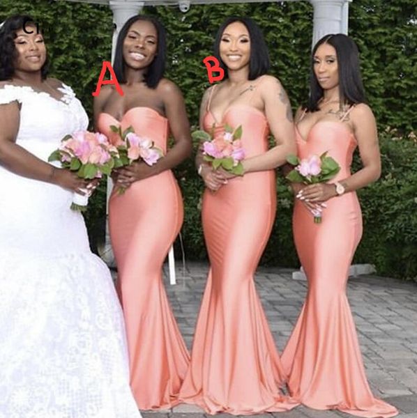 coral bridesmaid dresses sweetheart neck spaghetti strap sleeveless elastic satin mermaid wedding formal party gowns evening dresses, White;pink
coral bridesmaid dresses sweetheart neck spaghetti strap sleeveless elastic satin mermaid wedding formal party gowns evening dresses, White;pink