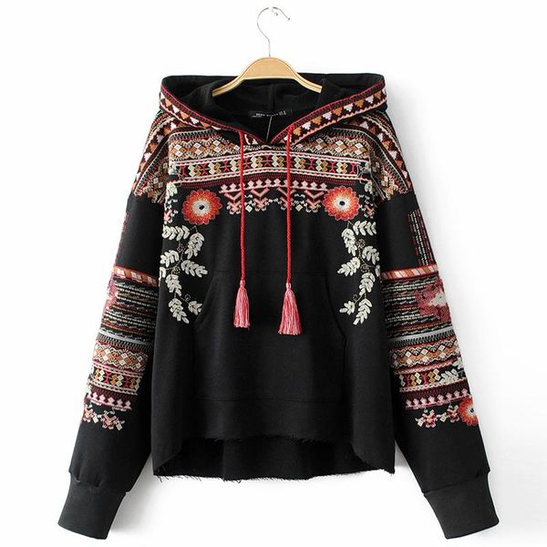 hooded long sleeve loose hoodies women fashion black vintage floral geometric embroidery sweatshirt pullovers new funny
hooded long sleeve loose hoodies women fashion black vintage floral geometric embroidery sweatshirt pullovers new funny