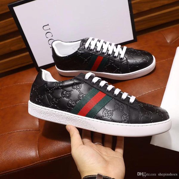 new luxury men shoes luxury letter comfortable black white shoes genuine leather sneaker mens casual shoes size 38-45
new luxury men shoes luxury letter comfortable black white shoes genuine leather sneaker mens casual shoes size 38-45
