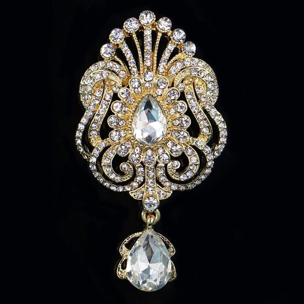 diezi luxury gold silver color crystal flower bridal brooches for wedding women party rhinestone bouquet water drop brooch pins
diezi luxury gold silver color crystal flower bridal brooches for wedding women party rhinestone bouquet water drop brooch pins
